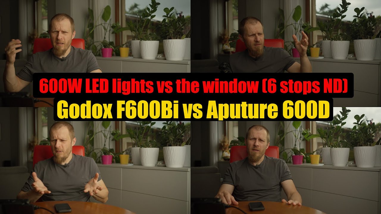 [lighting vlog-0004] Godox F600Bi and Aputure 600D vs window :D