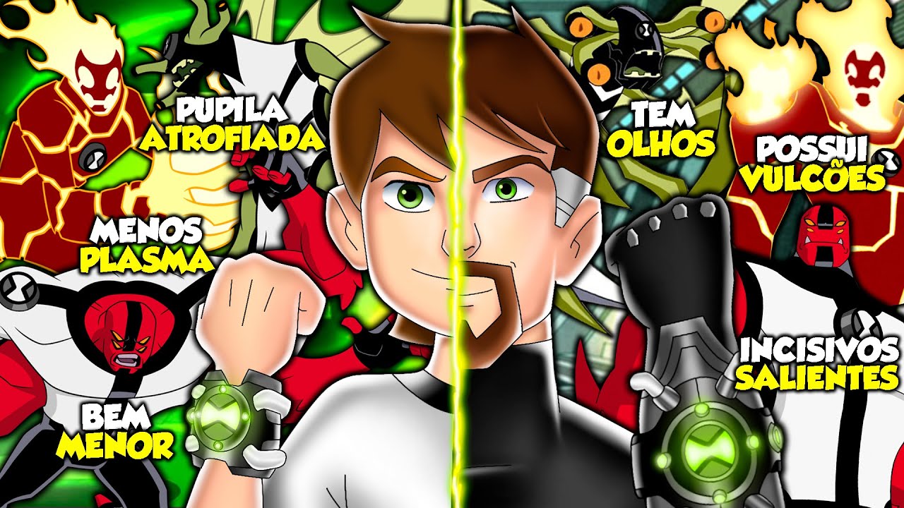 Biologia Alienígena! Qual a Diferença dos Aliens do Ben 10 Criança com os Aliens do Ben 10.000!!!
