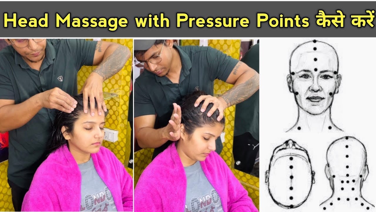 Head Massage with Pressure Point कैसें करे / step by step / for beginners / easy way / in Hindi