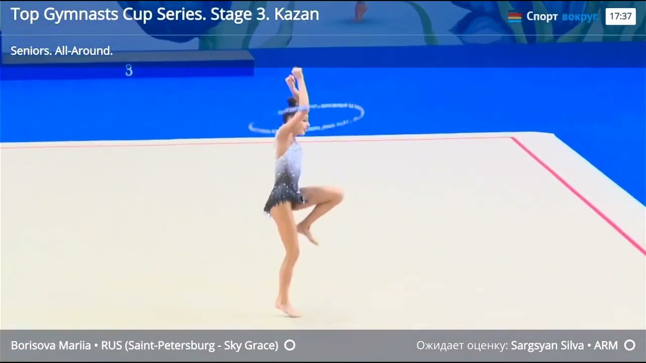 Mariia Borisova Hoop 2025 AA Qualifications at the Cup of the Strongest Stage III in Kazan❄️🤍30.450 