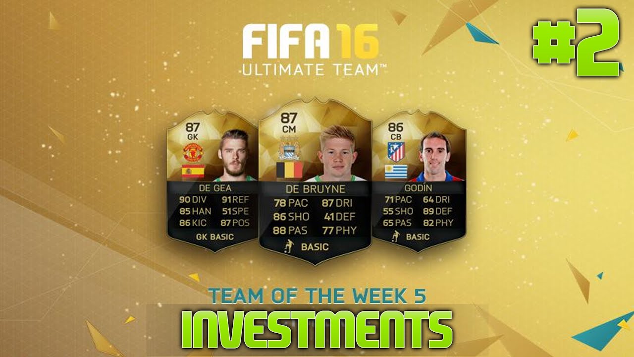 Fifa 16 Ultimate Team -Investments for TOTW 5