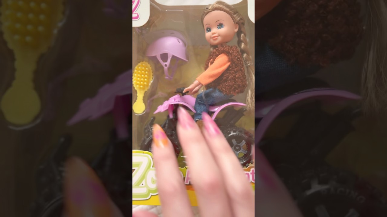 💕 ASMR Fast Tapping Toy Zoe ATV Chelsea Barbie Size Doll Cute Play 🥰 