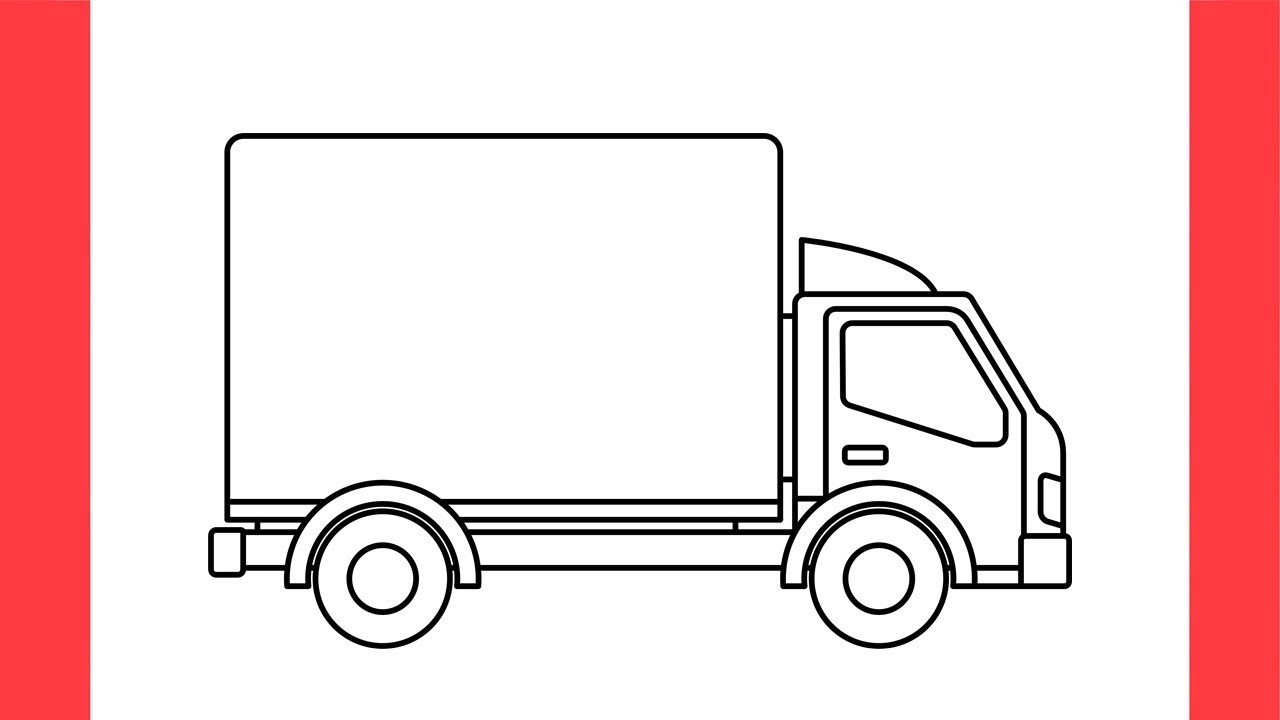 How to Draw a Box Truck 🚚 | Easy Drawing Tutorial for Beginners
