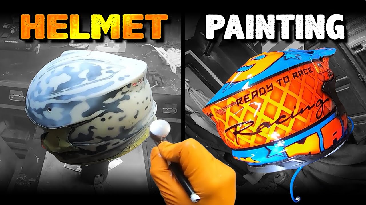 Painting a Motocross Helmet