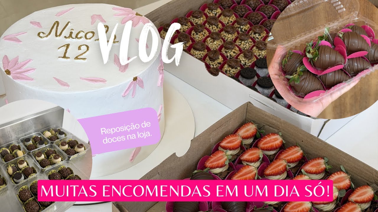 Um dia de muita produção e encomendas 💖