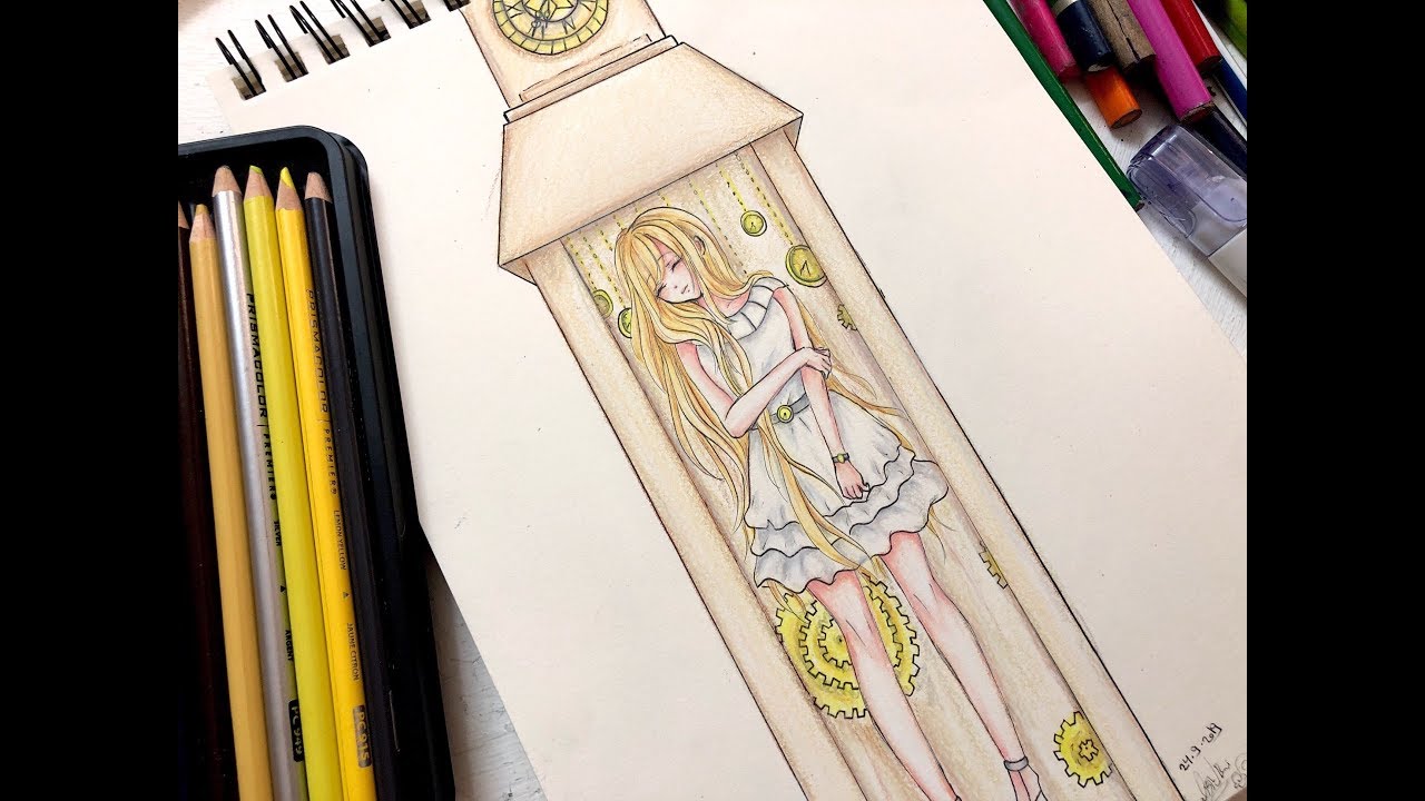 رسم ساعة بغداد - جائزتي من مسابقة يورين