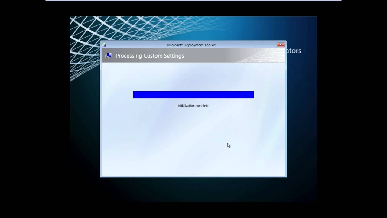 Deploying Windows 7 via WDS & MDT