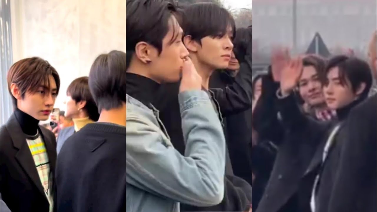 230115 Enhypen arrival at PradaFW23 make fans go wild 🔥😍/ Pradafw23 In Milan Italy