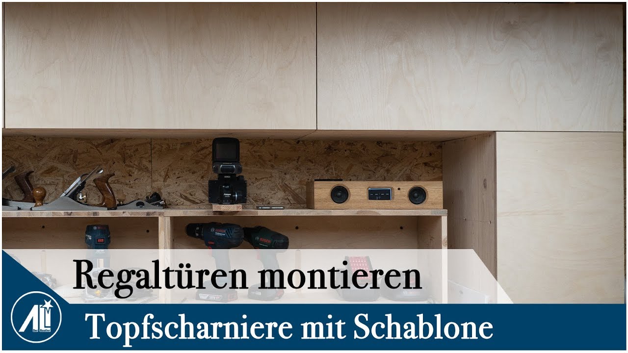 ✅Ganz einfach Regaltüren montieren ⎮ Mit Topfscharnieren