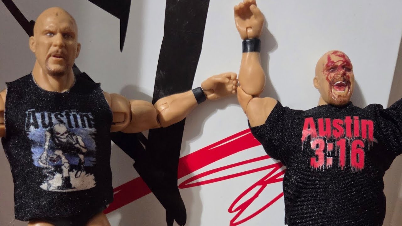 STONE COLD STEVE AUSTIN CUSTOM FIGURE!!🔥🔥💀💀