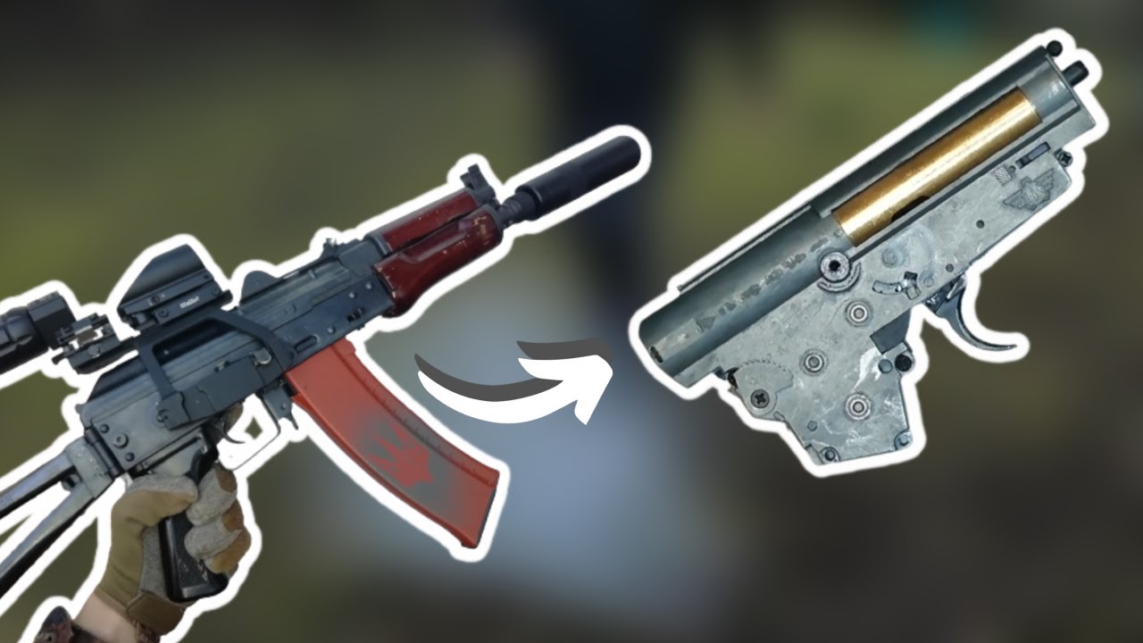 BOLT BRSS Airsoft AKS74U V3 Gearbox Removal Guide (Airsoft Tutorial English)