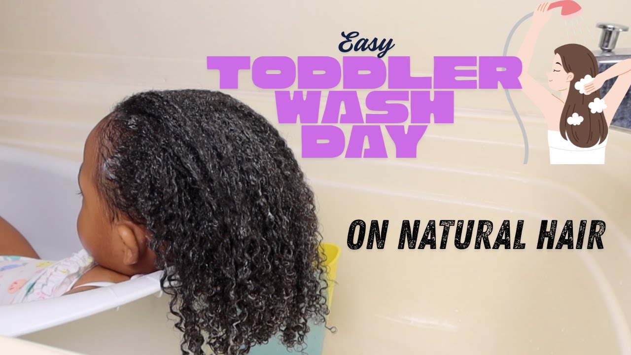 Easy Toddler Wash Day on Natural Hair // NO HEAT 