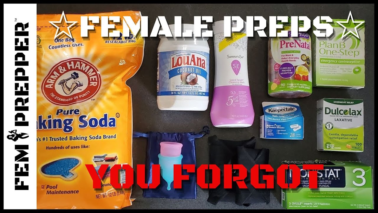 FEMALE PREPS YOU FORGOT | PREPPING PROVISIONS  FOR WOMEN
