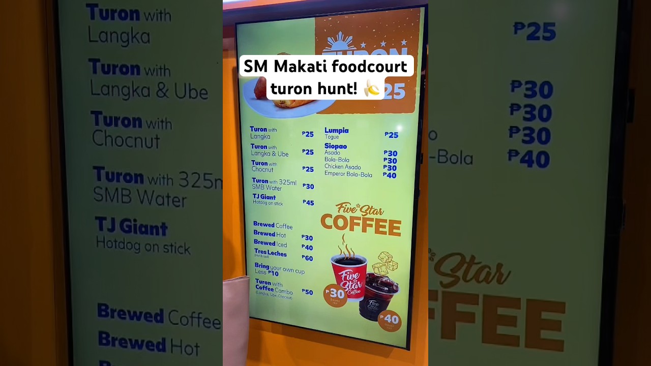 Just Looking: Choosing The Best ₱25 Turon at SM Makati Food Court | 