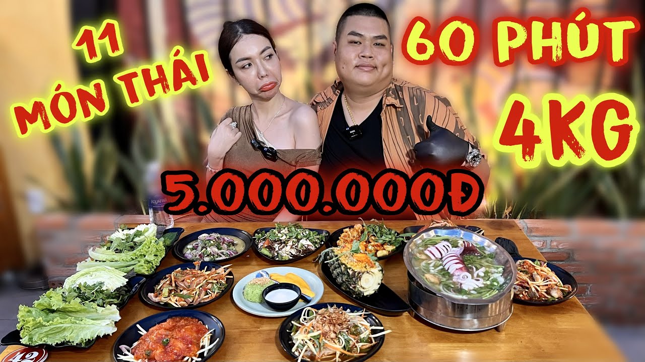 Tiếp Nối Bé Mai Mập Food Thử Thách 11 Món Thái 4Kg 60 Phút Tại Quán XuKa Nhận Thưởng 5.000.000đ