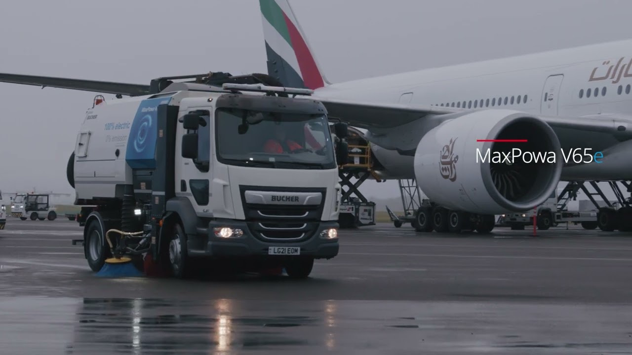 Bucher Municipal Airport sweeping & cleansing solutions