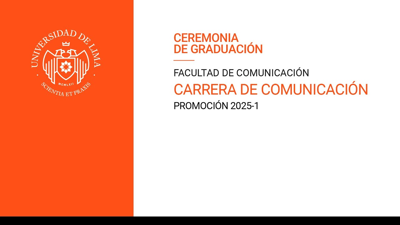 Carrera de Comunicación  2025-I