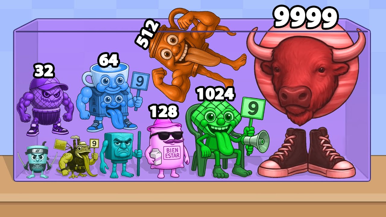 BRAINROT MEME: MERGE FELLAS 40 | Прохождение игры Suika — Достижение максимального уровня!