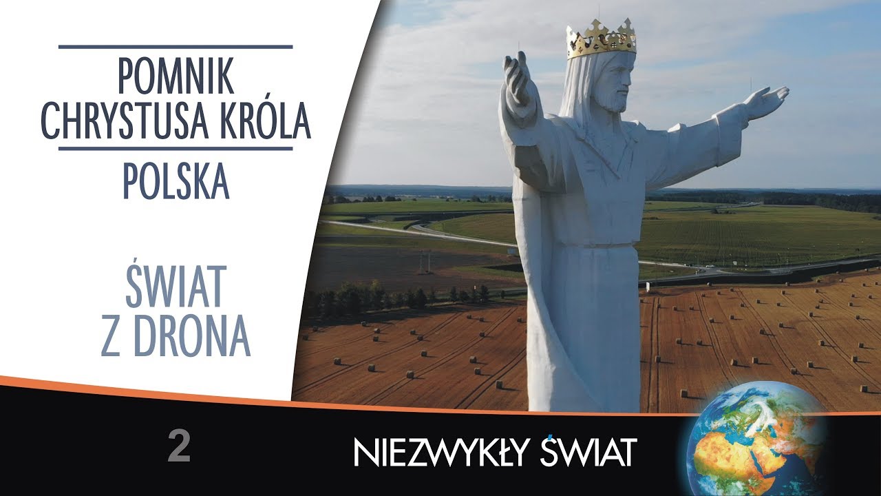 Świat z drona - Polska - Pomnik Chrystusa Króla - Lektor PL
