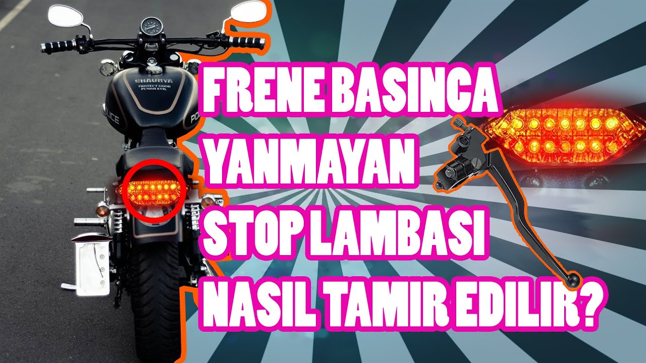 Motosiklet Arka Fren Müşürü Nasıl Yapılır? Arka Stop Lambası Tamiri