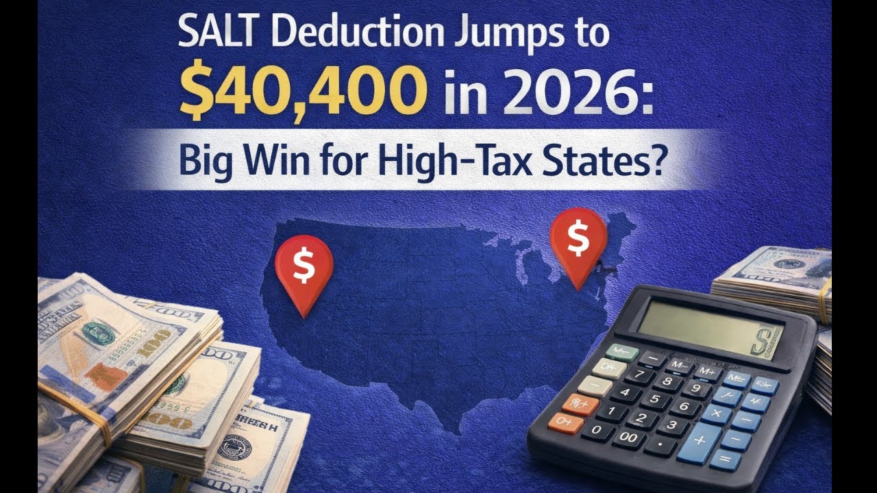 SALT Deduction Jumps to $40,400 in 2026: Big Win for High-Tax States?