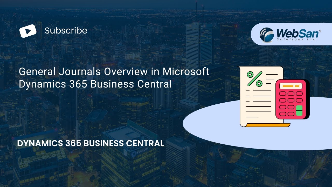 Обзор главных журналов в Microsoft Dynamics 365 Business Central