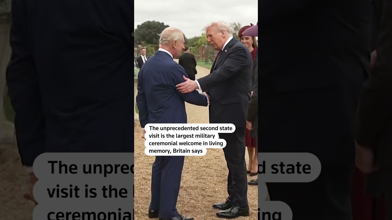 Trump welcomed by King Charles