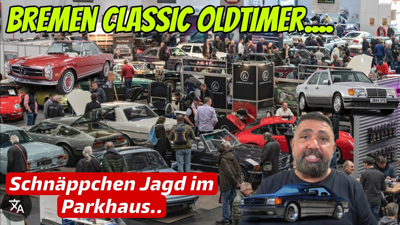 Oldtimer Schnäppchen im Parkhaus..Bremen Classic Messe..