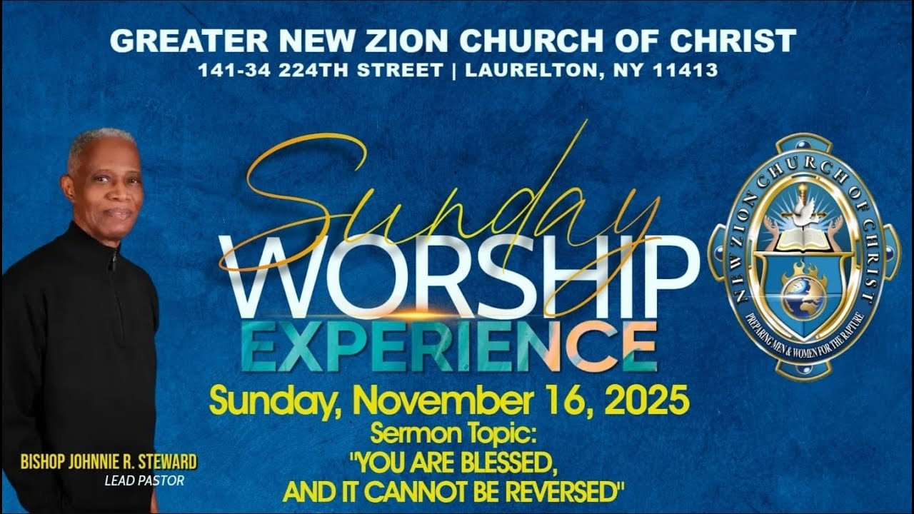 Greater New Zion Live Stream SUNDAY AFTERNOON WORSHIP NOVEMBER 11, 2025