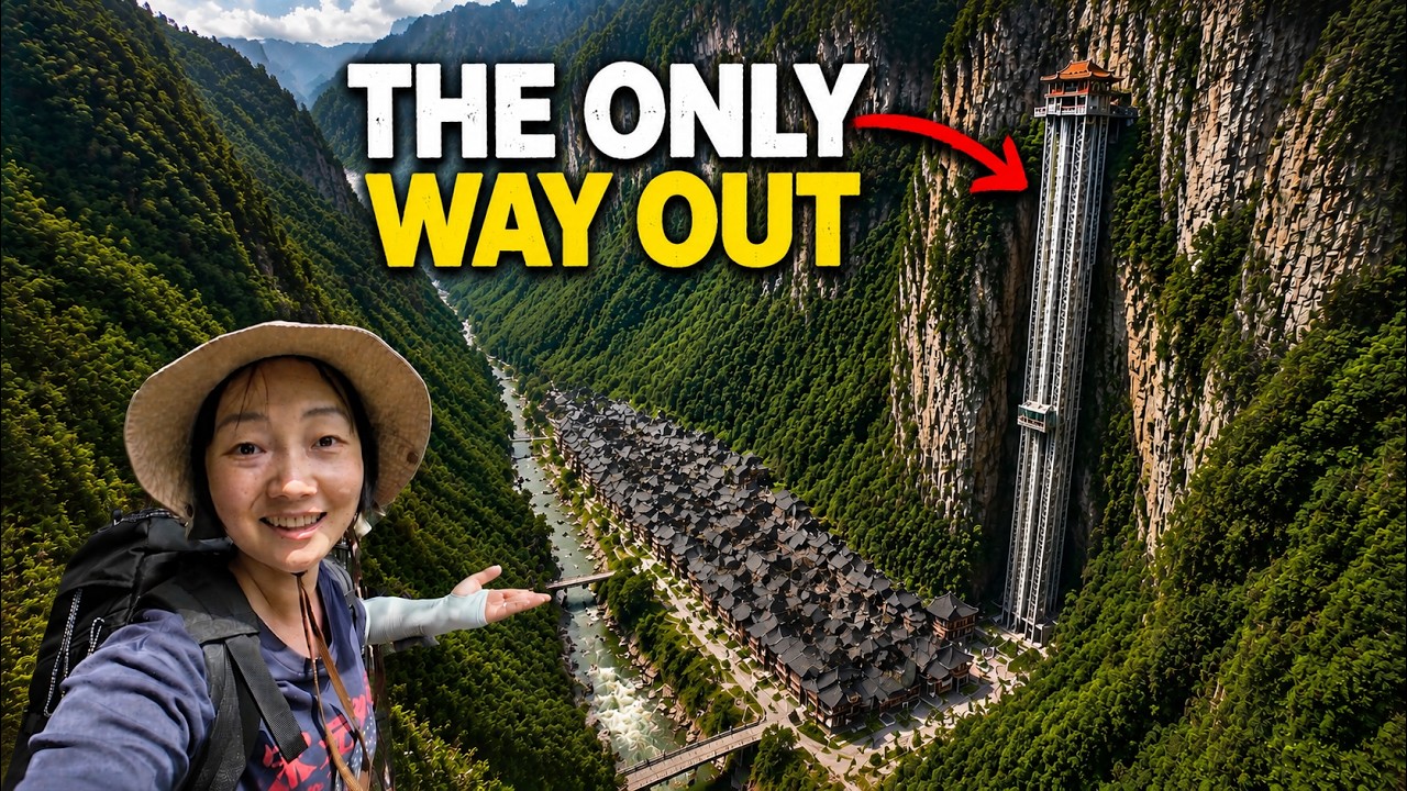 This Chinese Village Has NO ROAD ACCESS - Only A Giant Elevator 🇨🇳