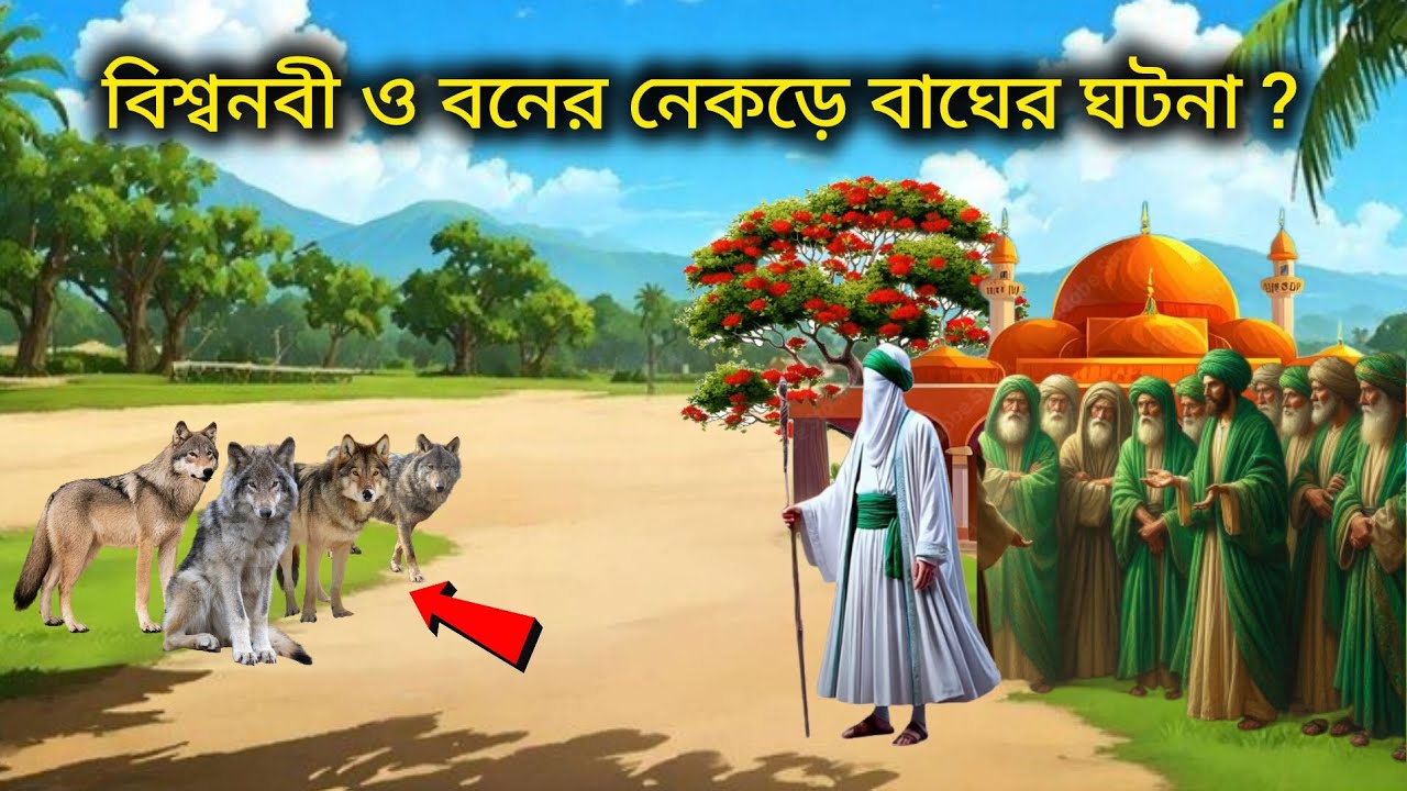 বিশ্বনবী ও বনের নেকড়ে বাঘের ঘটনা। ইসলামিক কাহিনী। রাসুলের উম্মত। Islamic story bangla 