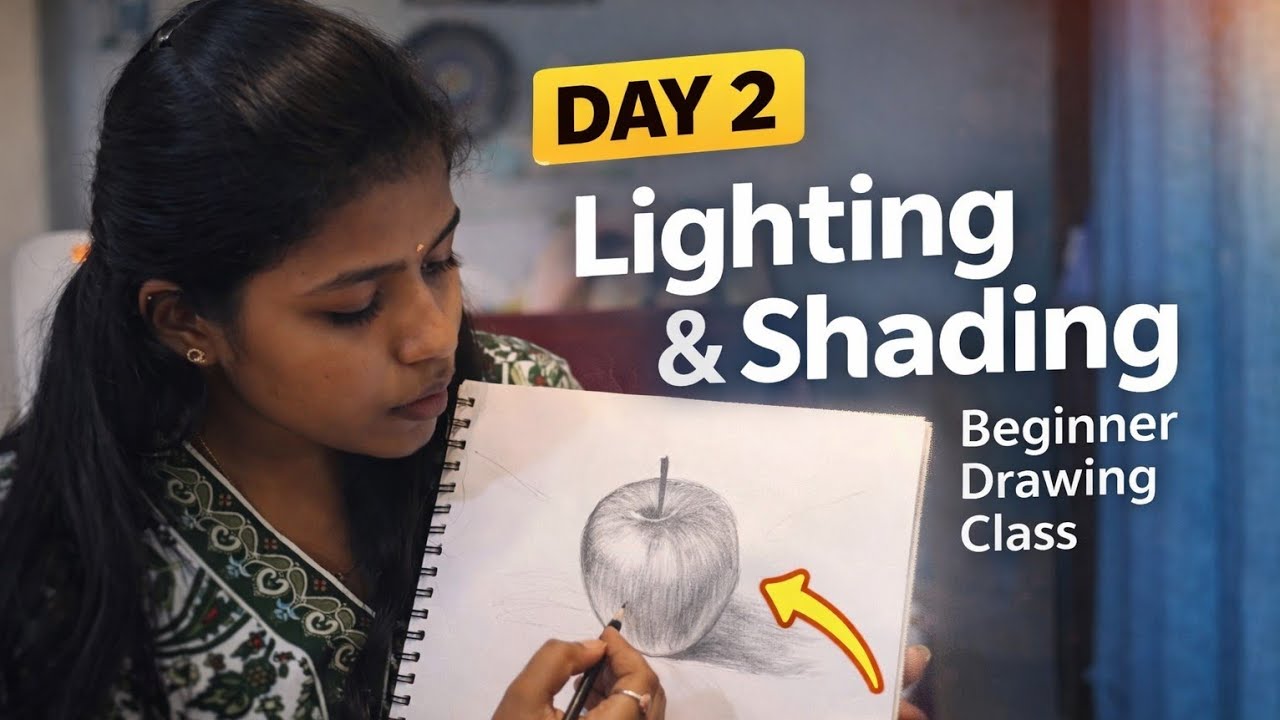 🤍❤️Make Your Drawing Real |Class-2| Shading and lighting❤️🤍#drawing #art 