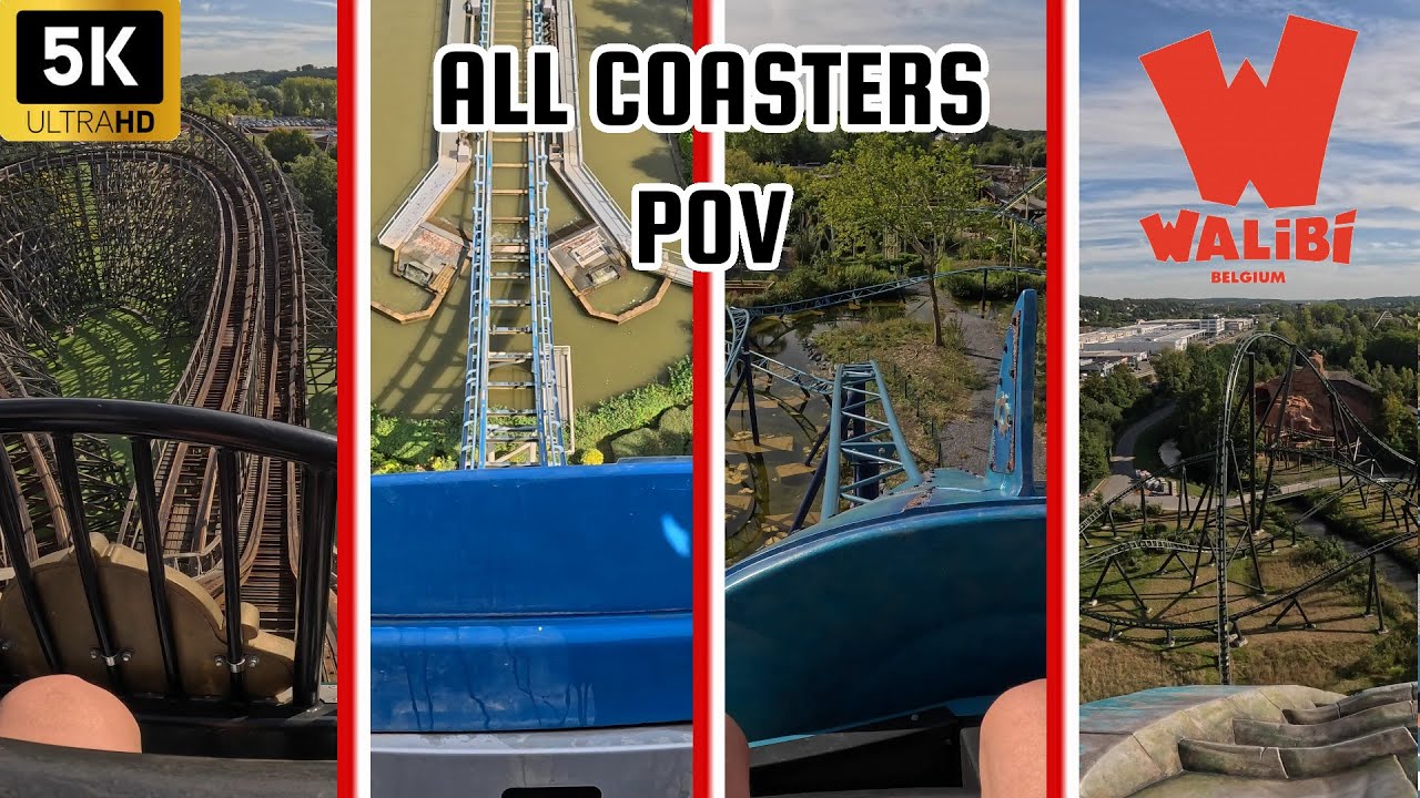All coasters at Walibi Belgium - onride POV - 2025