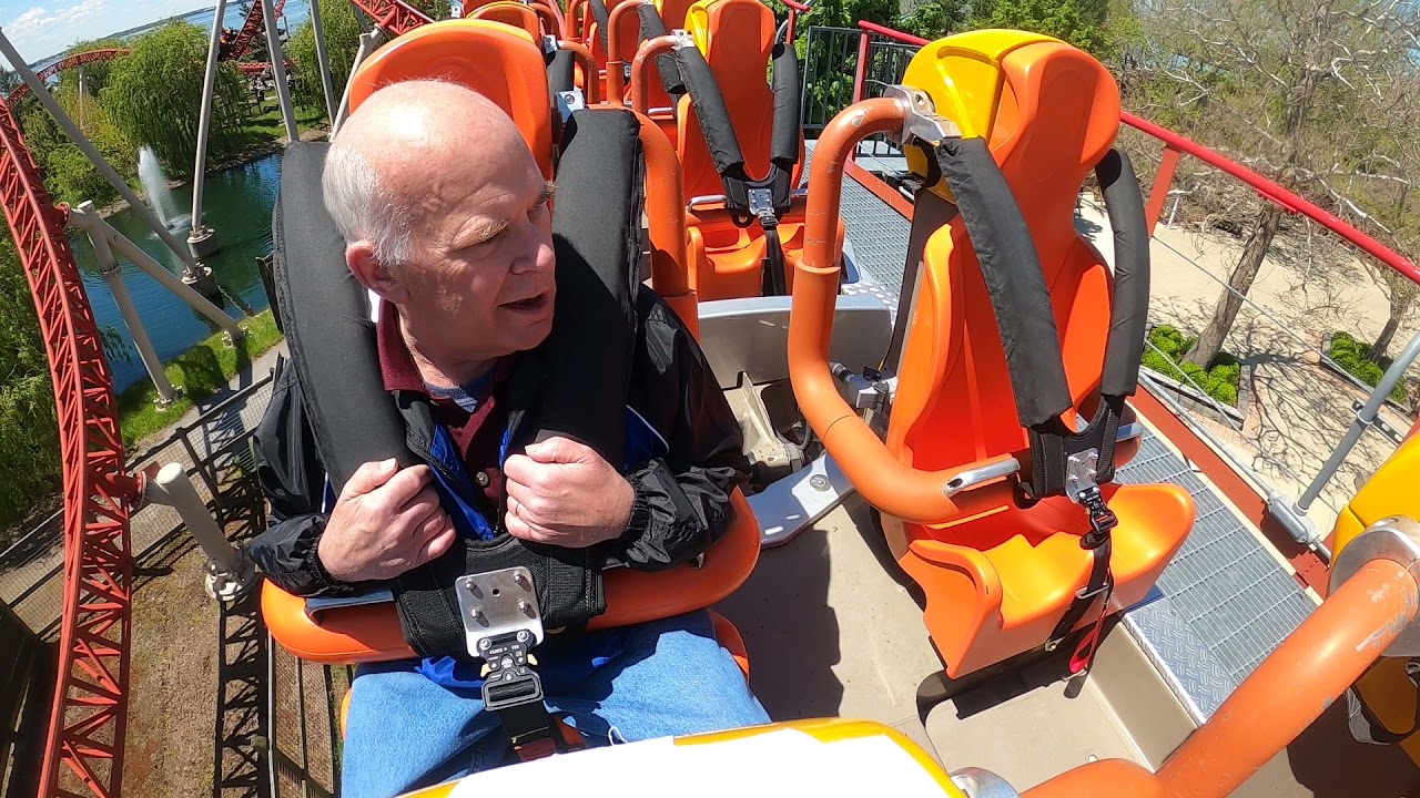 WTAM's Tom Moore Riding Maverick at Cedar Point
