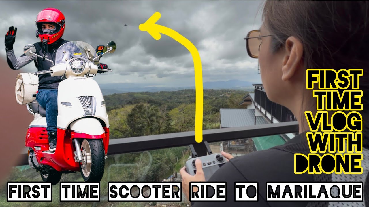 FIRST TIME: Scooter Ride Sa Marilaque & Used My Drone