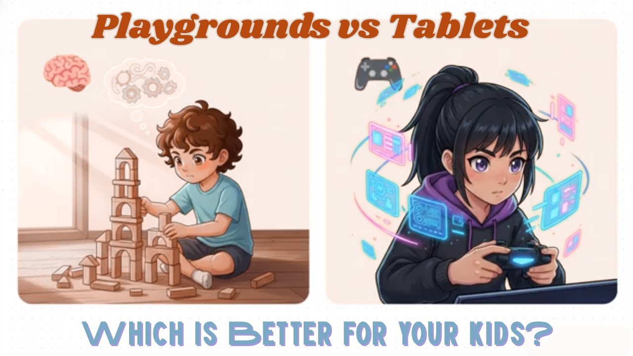 Playgrounds vs Tablets | Which is Better for your kids?