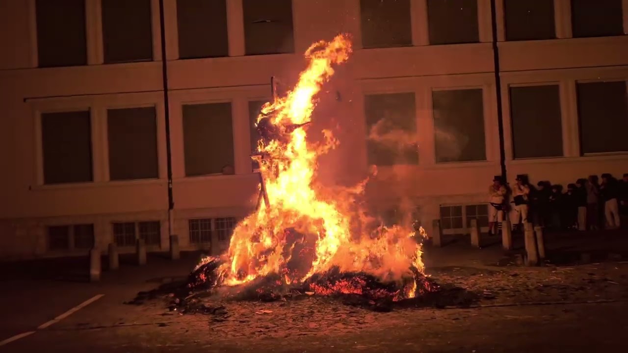 Schneemaa-Verbrennen in Pratteln Baselland 2026