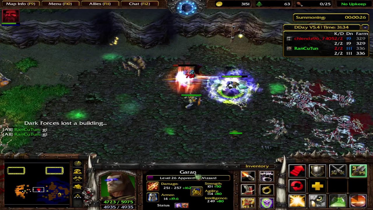 Milk  vs Tun ( Team Xstar nội bộ - Solo 1 cổng Mid RG )