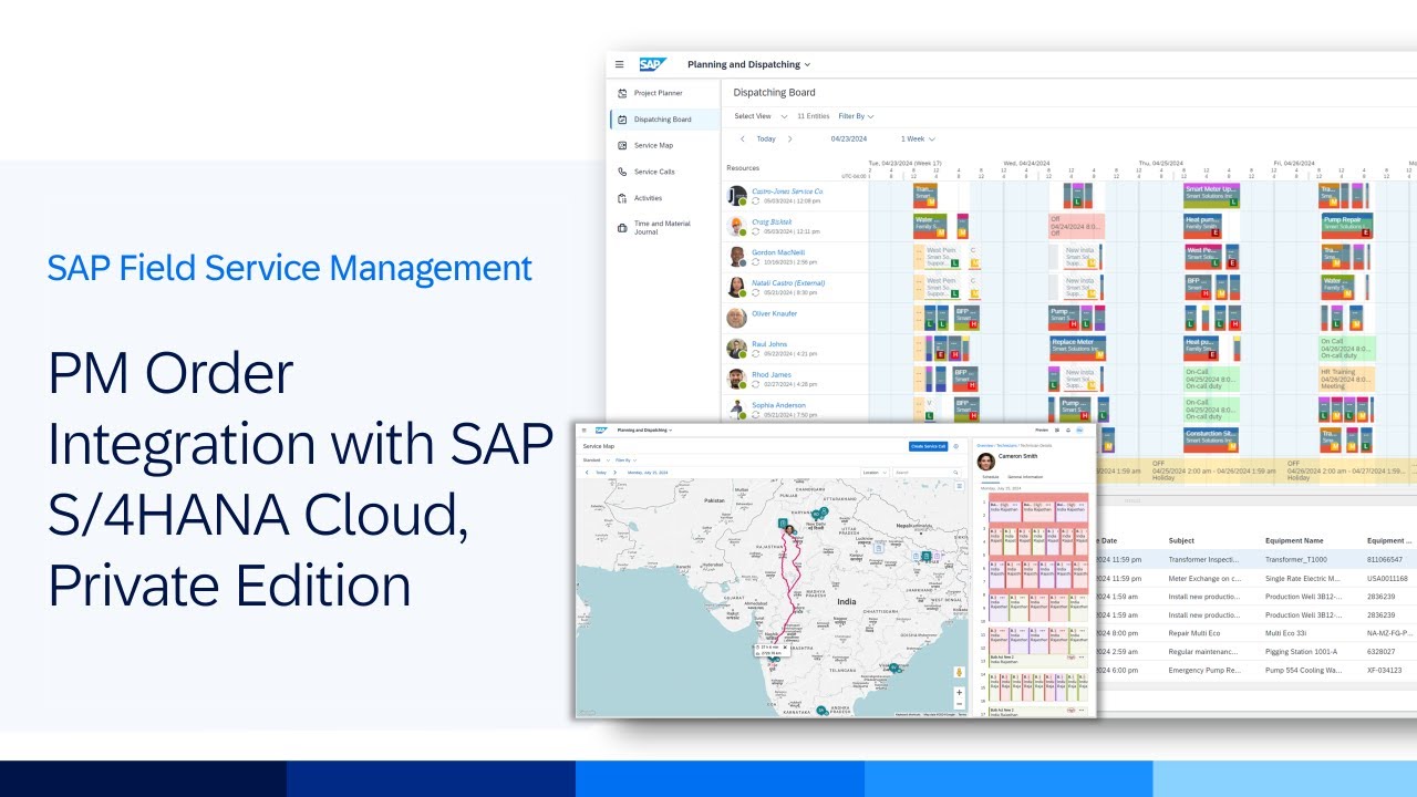 Standard Integration with PM Order in SAP Field Service Management 2502 | Demo