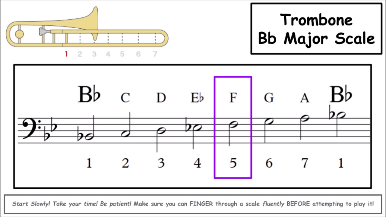 Bb scale trombone
