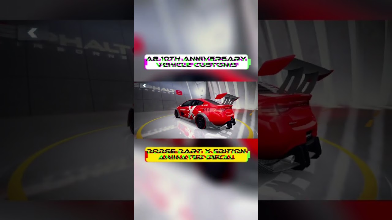 [Asphalt 8: Airborne (A8 / 狂野飙车8: 极速凌云)] Dodge Dart X Edition Animated Decal | Update 63 | #Shorts