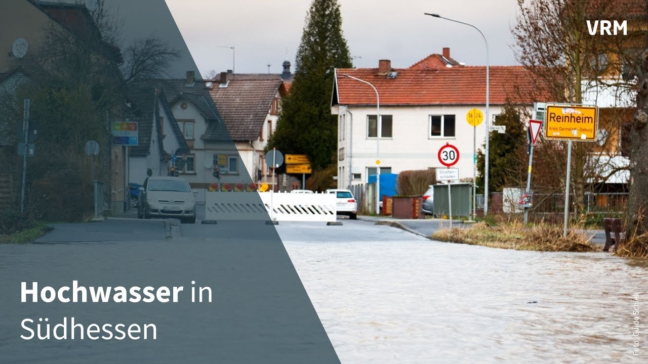 Gersprenz tritt im Kreis Darmstadt-Dieburg über die Ufer