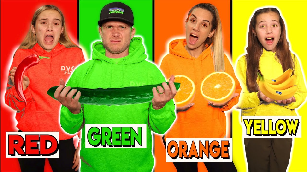 EATING ONLY ONE COLORED FOOD FOR 24 HOURS!!