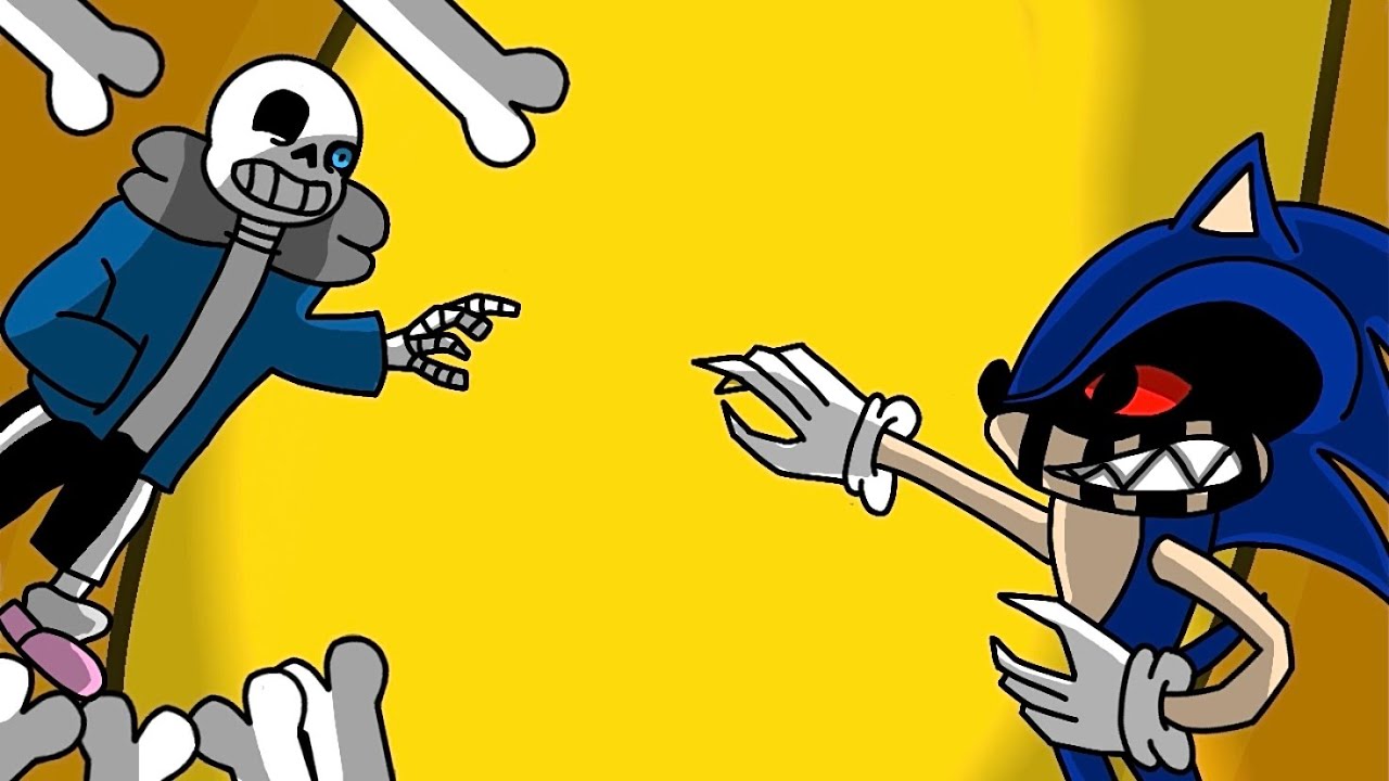 Sonic.EXE (Exeller) Vs Sans Animation