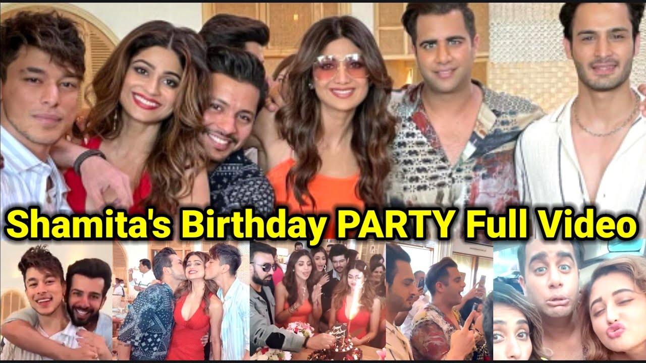 Shamita Shetty Birthday PARTY with Pratik, Umar, Rashami, Nishant| Rakhi Sawant LIVE,Shamita's Party