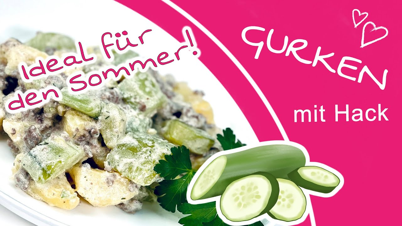 Rezept mit Hackfleisch und Kartoffeln: leckerer Sommer-Gurken-Topf | schnelle & einfache Rezeptidee