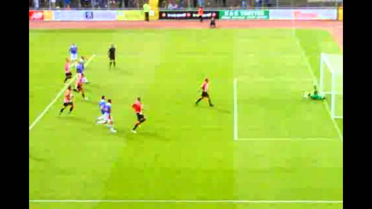 Marcus Stewart scores a penalty against Carlisle