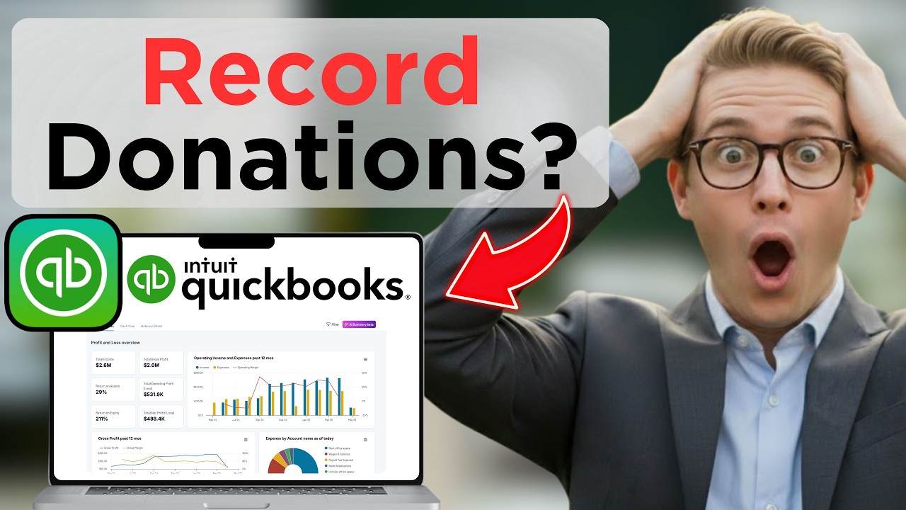 Как регистрировать полученные пожертвования в QuickBooks Online