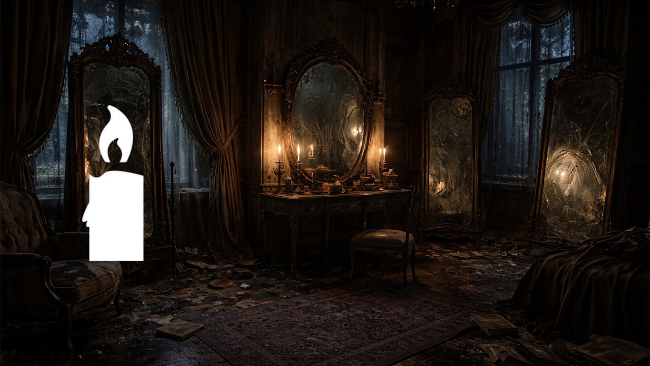 Melancholic Organ & Cello 4 Hours 🕯 Haunted Mansion with Mirrors & Ghosts