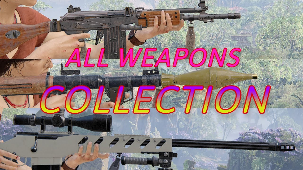 Uncharted 4 Remastered — All Weapons Collection woman's version | PS5